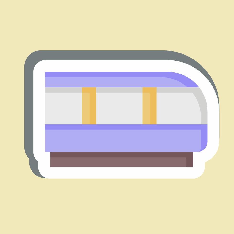 Sticker Train. related to Transport symbol. design editable vector