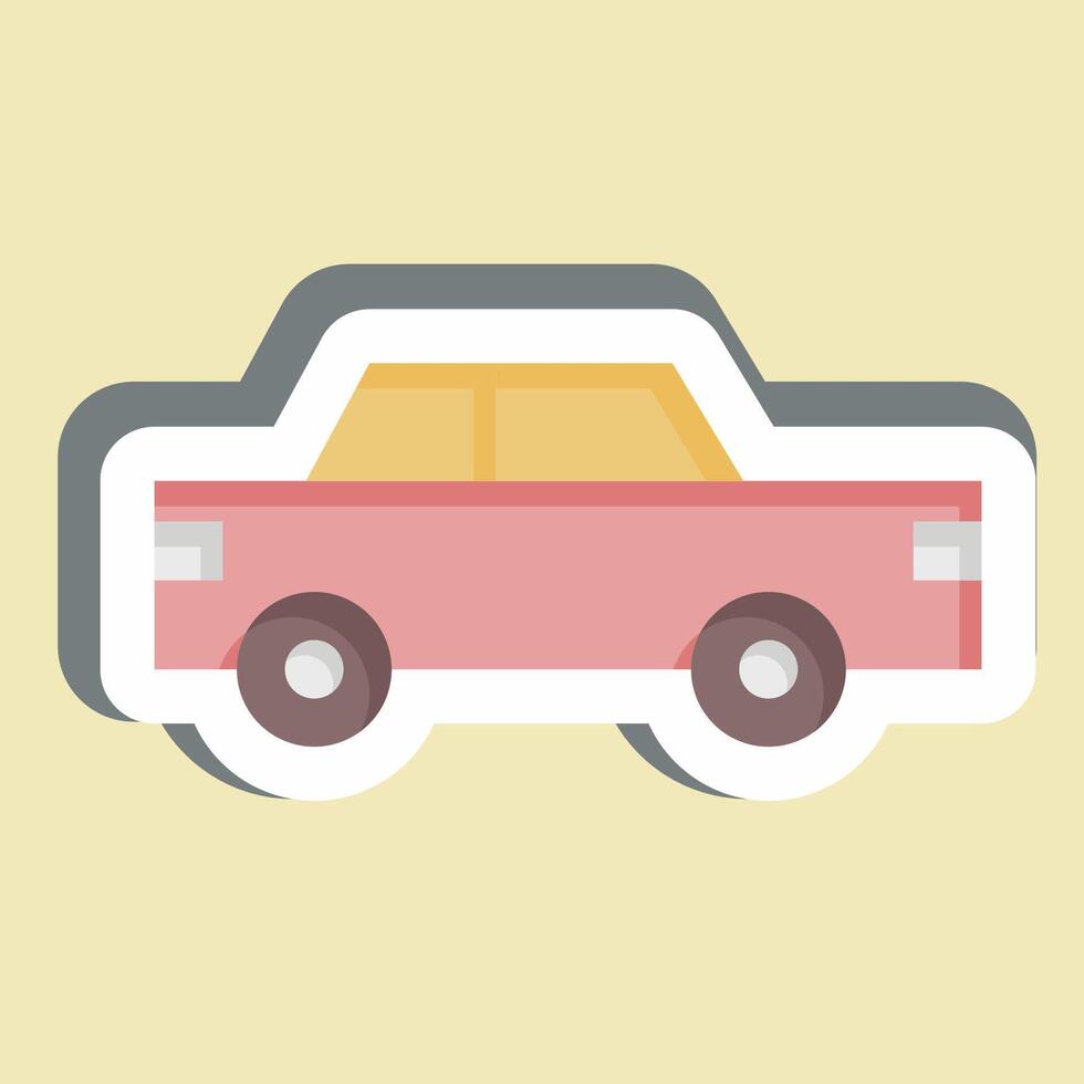 Sticker Taxi. related to Transport symbol. design editable vector