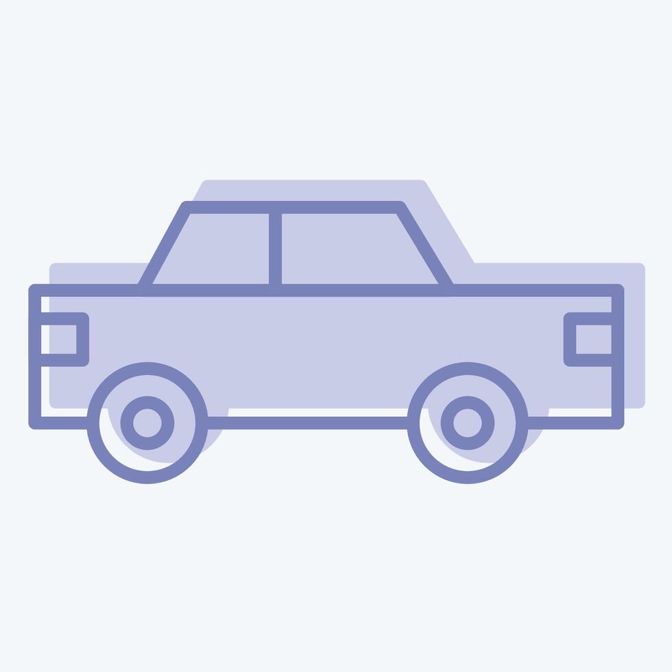 Icon Taxi. related to Transport symbol. two tone style. design editable vector