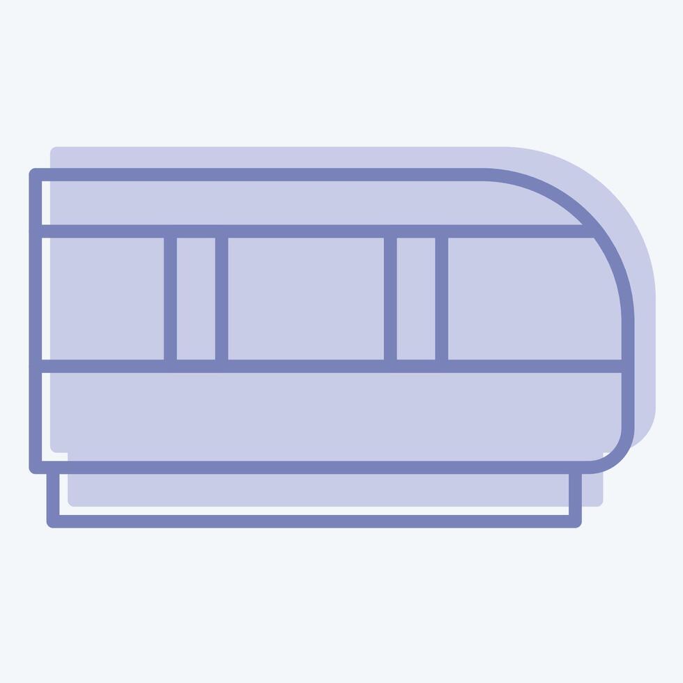 Icon Train. related to Transport symbol. two tone style. design editable vector