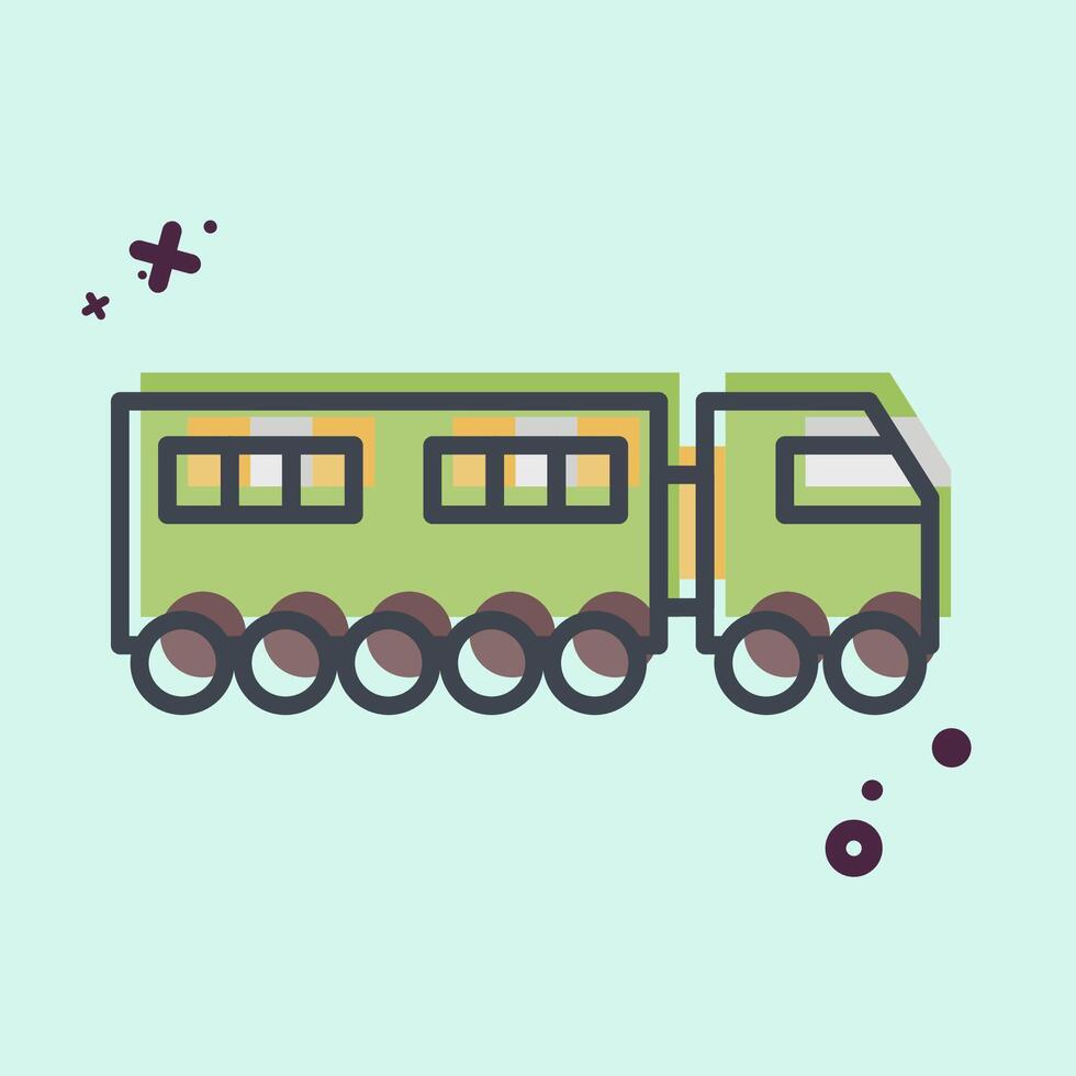 Icon Wiper. related to Transport symbol. MBE style. design editable vector