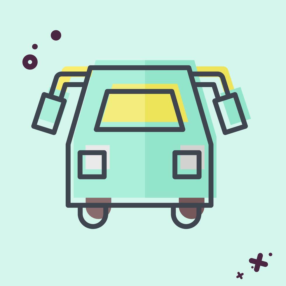 Icon School Bus. related to Transport symbol. MBE style. design editable vector