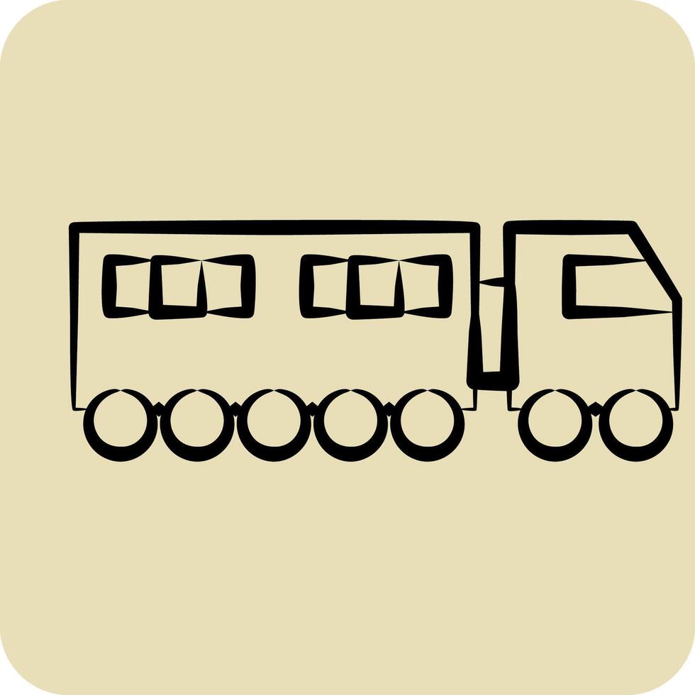 Icon Wiper. related to Transport symbol. hand drawn style. design editable vector