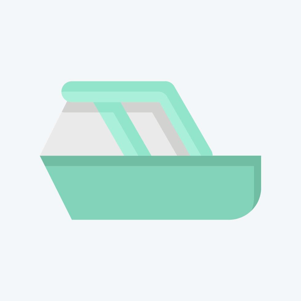 Icon Yacht. related to Transport symbol. flat style. design editable vector