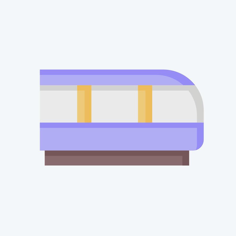 Icon Train. related to Transport symbol. flat style. design editable vector
