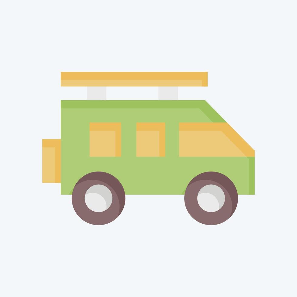 Icon Suv. related to Transport symbol. flat style. design editable vector