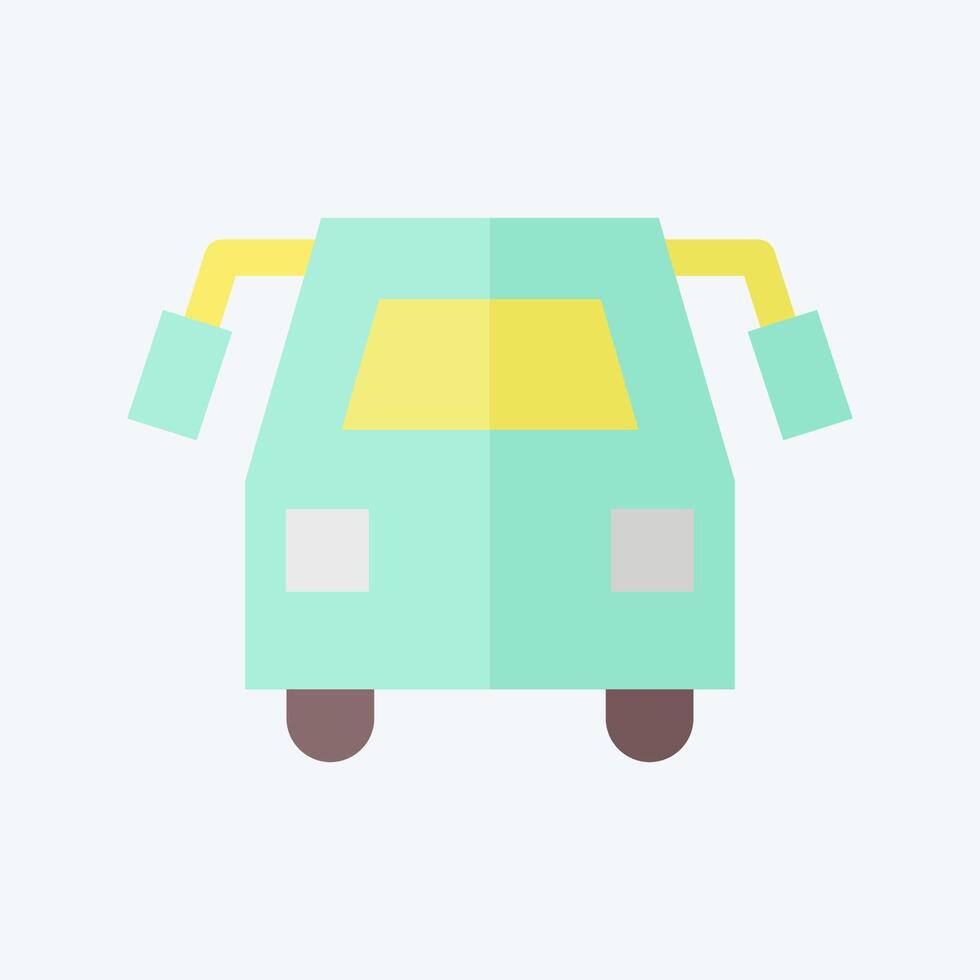 Icon School Bus. related to Transport symbol. flat style. design editable vector