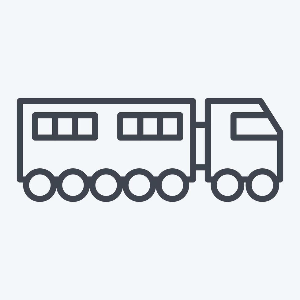 Icon Wiper. related to Transport symbol. line style. design editable vector