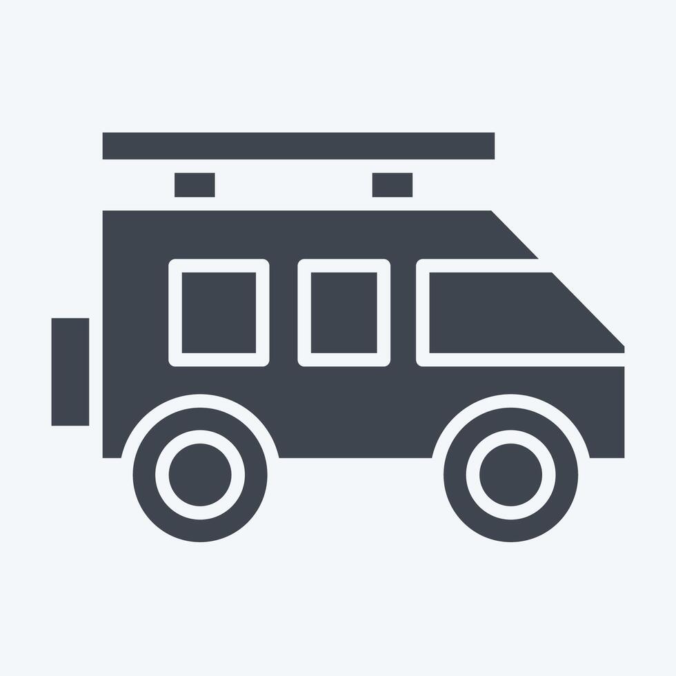 Icon Suv. related to Transport symbol. glyph style. design editable vector