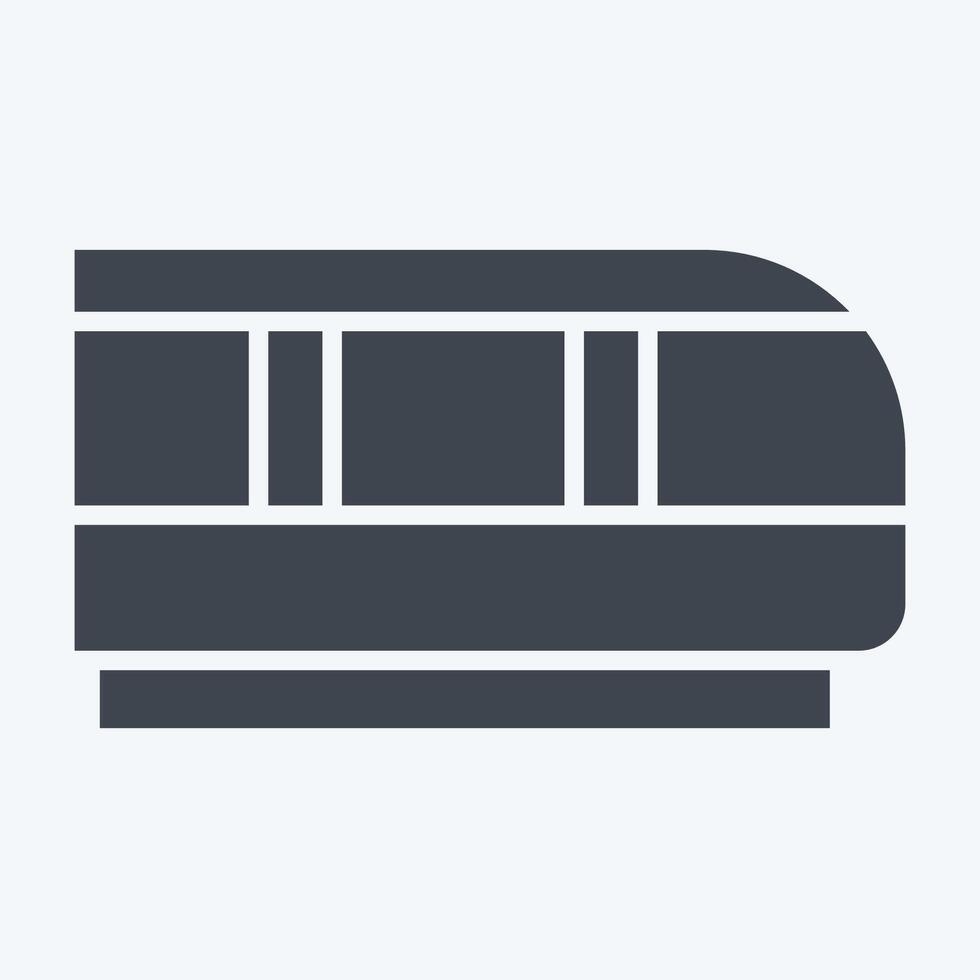Icon Train. related to Transport symbol. glyph style. design editable vector