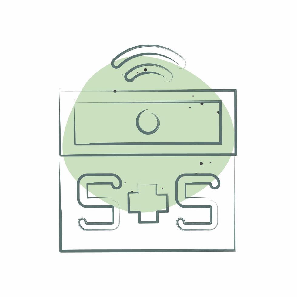 Icon Medical Alert. related to Home Security symbol. Color Spot Style vector