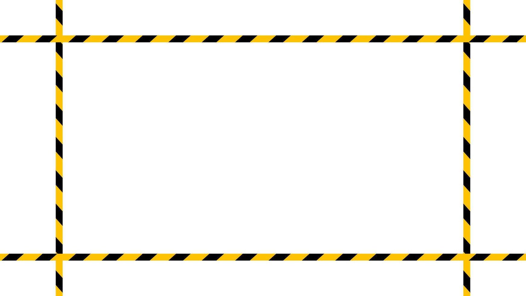 caution tape line, tape yellow black stripe pattern on white for background, warning space with ribbon tape sign for comfort safety zone, safety banner for copy space, ribbon yellow black stripe vector