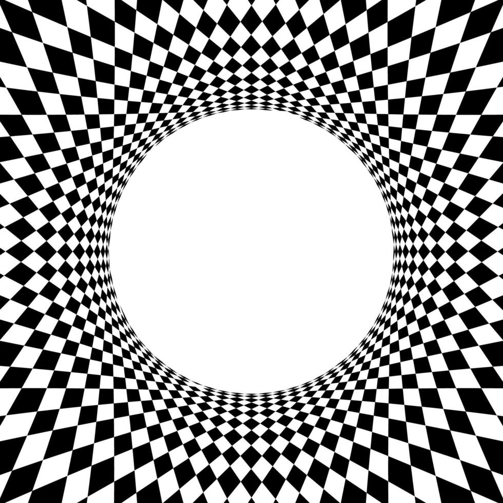 geometric art abstract black white for background, art line black white spiral optical for hypnotic wallpaper, geometry polygonal pattern with connected graphic line, optical graphics distorted vector