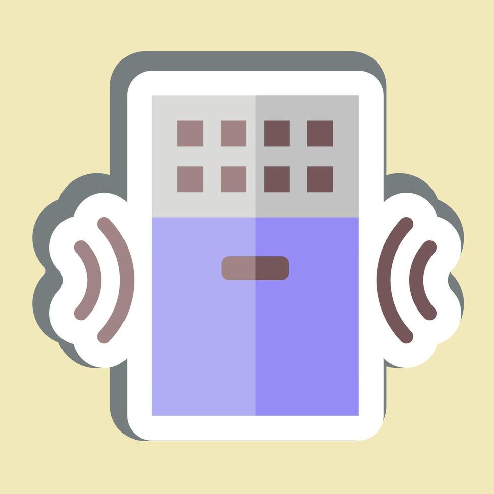 Sticker Air Purifier. related to Home Security symbol vector