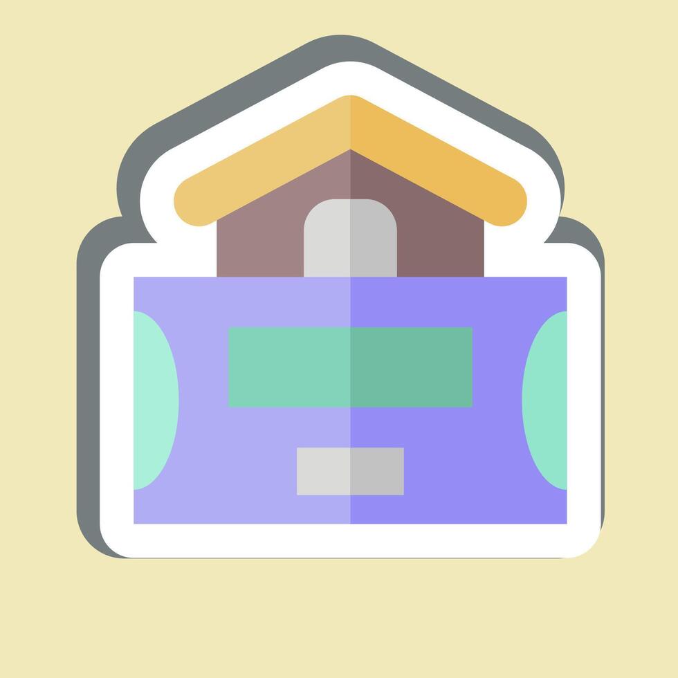 Sticker Alarm System. related to Home Security symbol vector