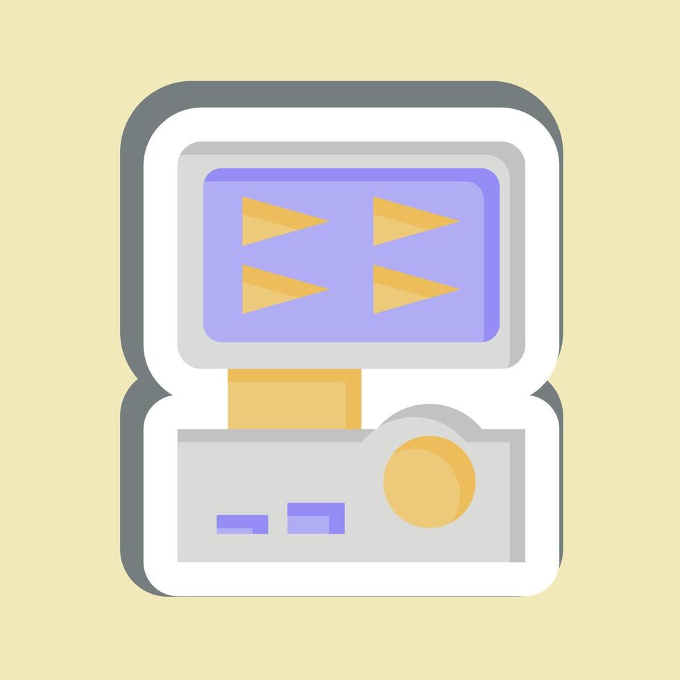 Sticker Digital Recorder. related to Home Security symbol vector