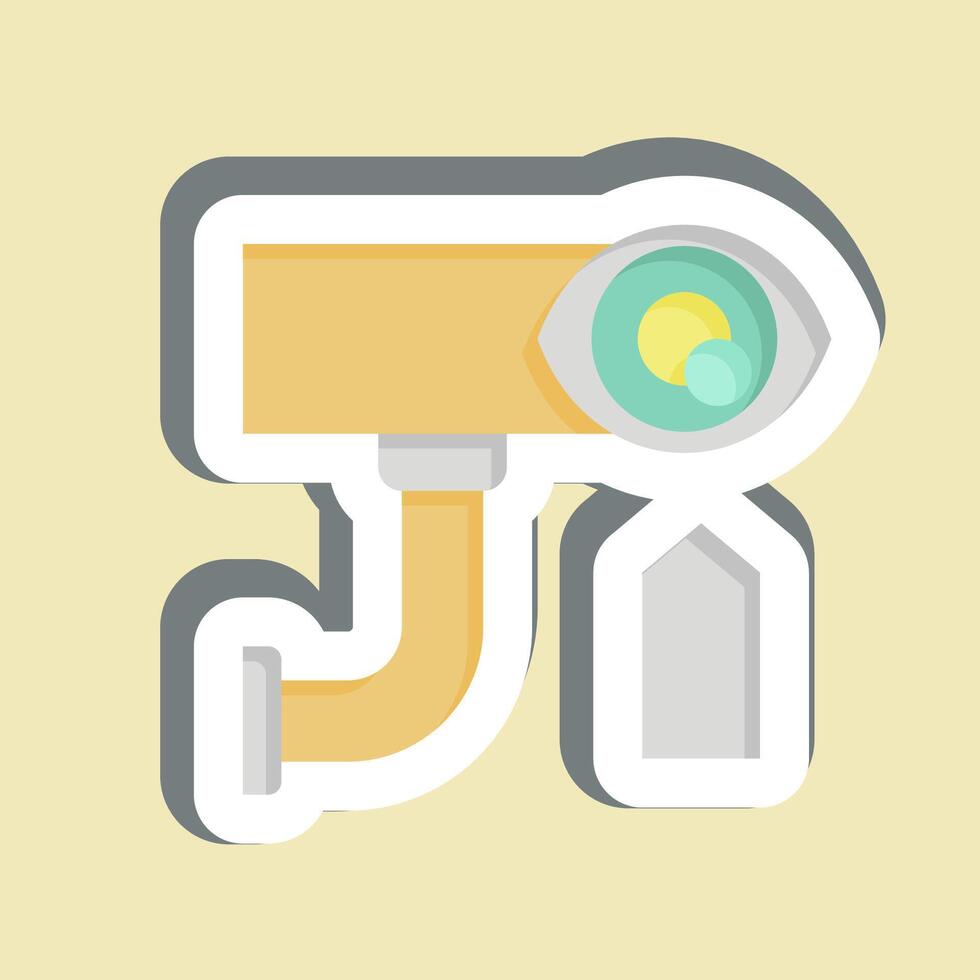 Sticker Electronic Surveillance. related to Home Security symbol vector