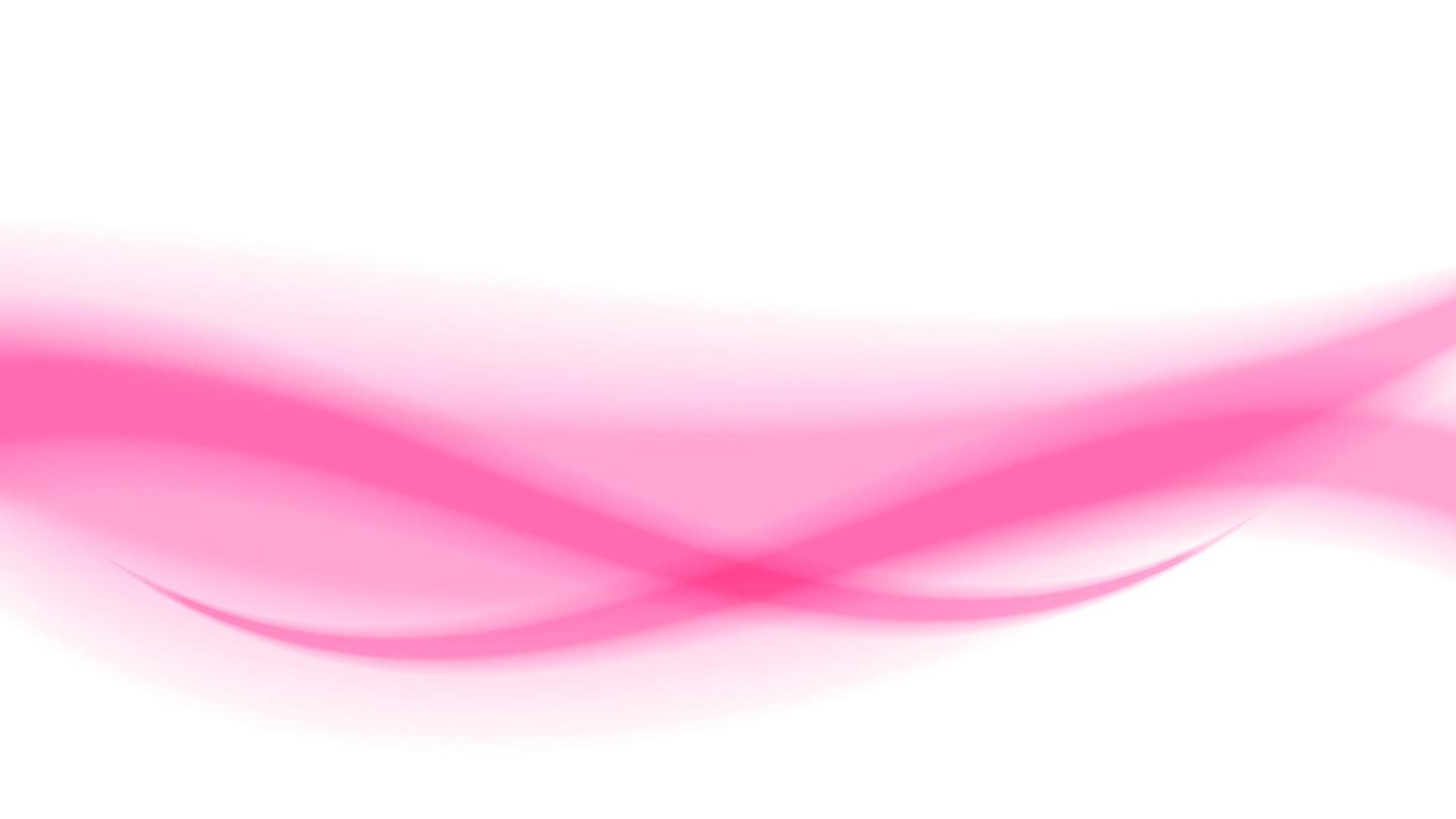 pink soft wave shape graphics on white background, abstract pink graphic smooth shape for banner copy space, blurred gradient pink wavy swirl soft effect, beautiful pink white wave curve for backdrop vector