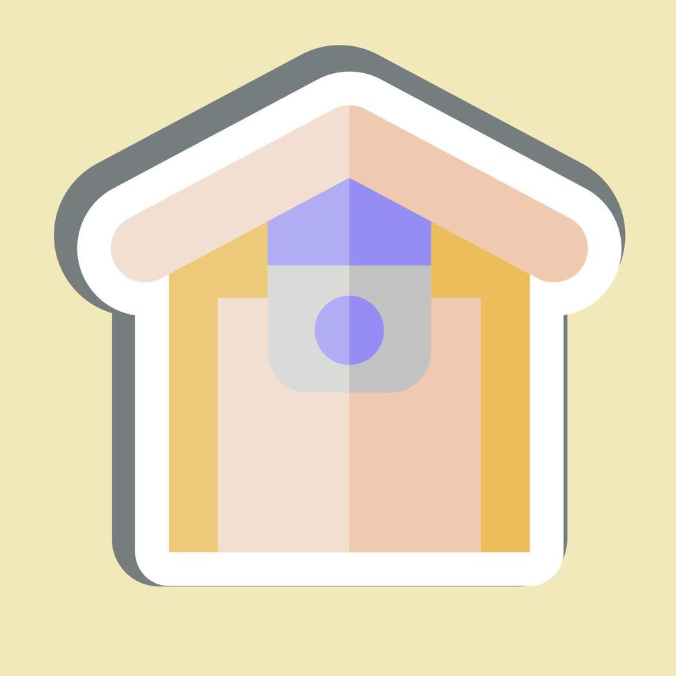 Sticker Infrared Surveillance. related to Home Security symbol vector