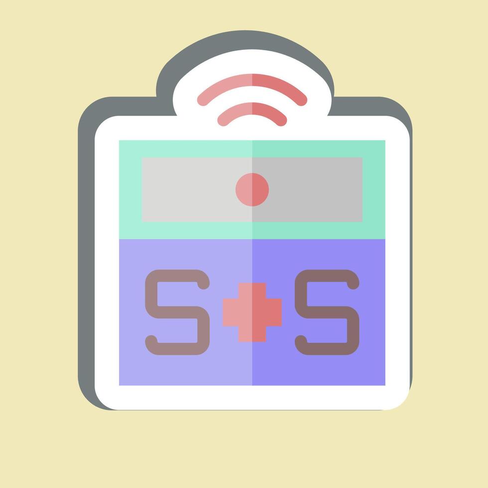 Sticker Medical Alert. related to Home Security symbol vector