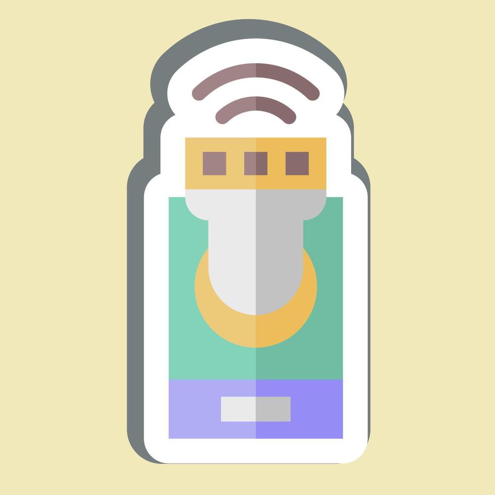 Sticker Smart lighting. related to Home Security symbol vector