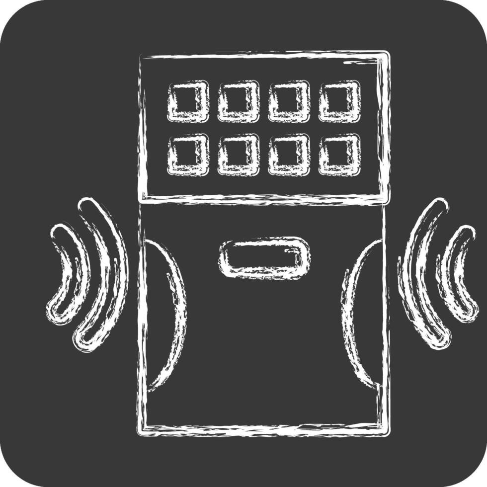 Icon Air Purifier. related to Home Security symbol. chalk Style vector