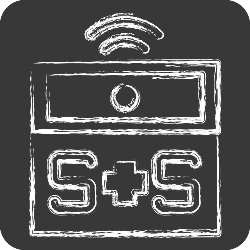 Icon Medical Alert. related to Home Security symbol. chalk Style vector