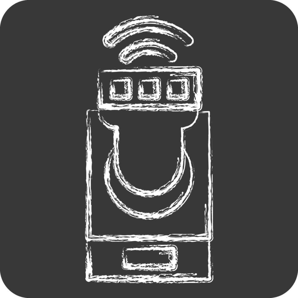 Icon Smart lighting. related to Home Security symbol. chalk Style vector