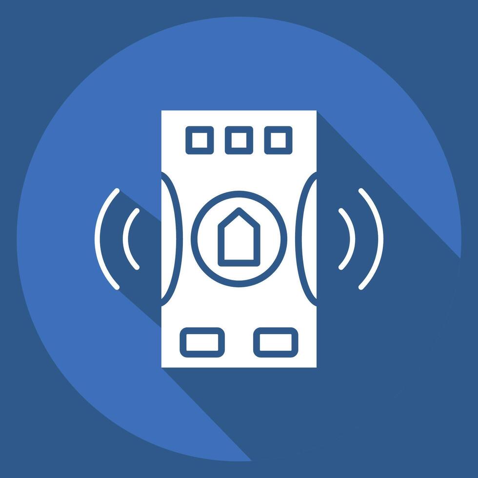 Icon Emergency. related to Home Security symbol. long shadow style vector