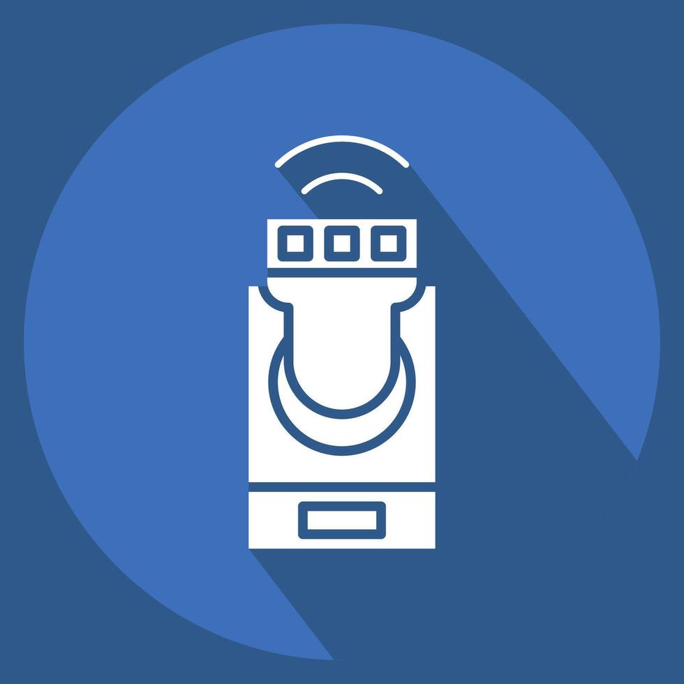 Icon Smart lighting. related to Home Security symbol. long shadow style vector