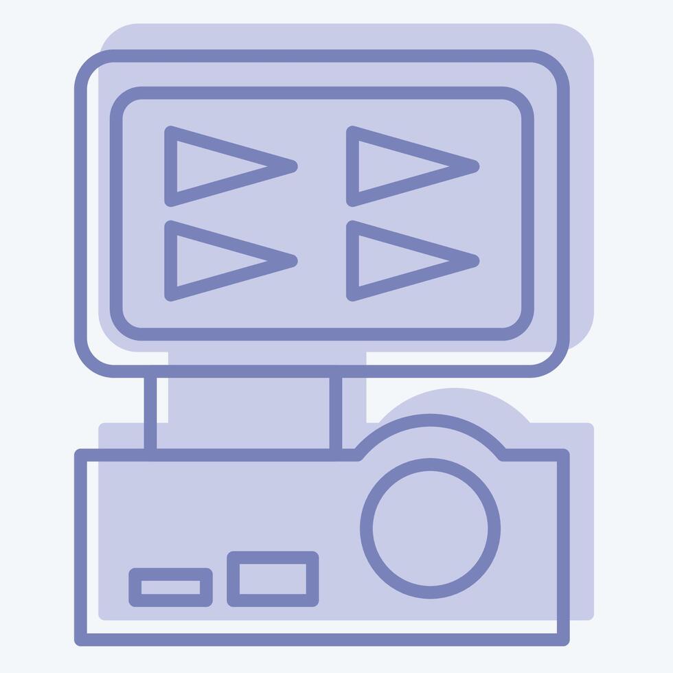 Icon Digital Recorder. related to Home Security symbol. two tone style vector