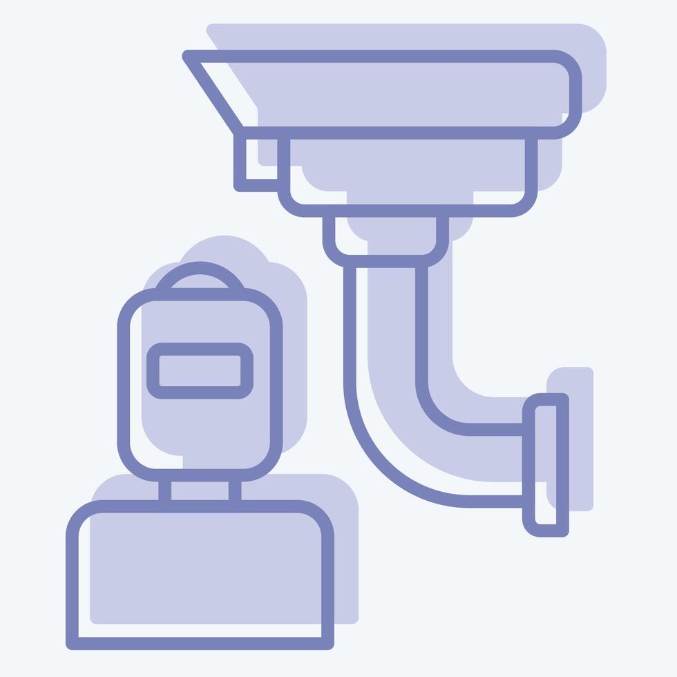 Icon Intrusion. related to Home Security symbol. two tone style vector