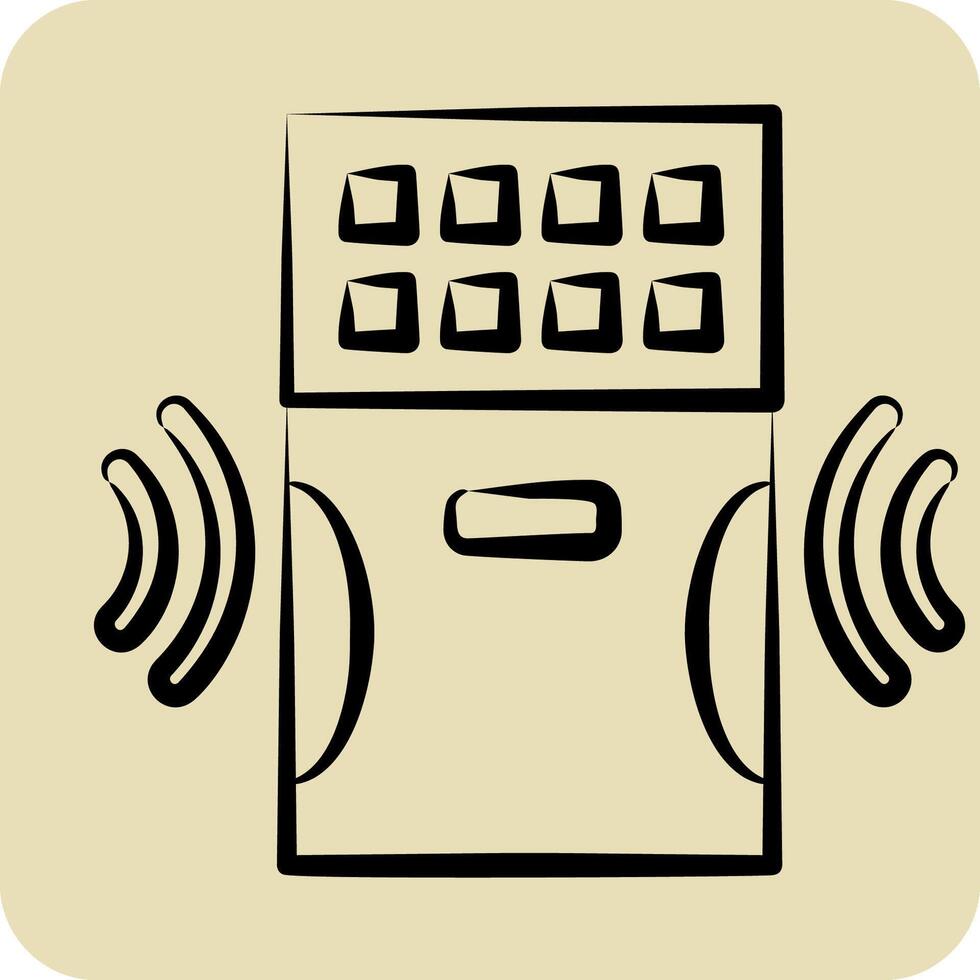 Icon Air Purifier. related to Home Security symbol. hand drawn style vector
