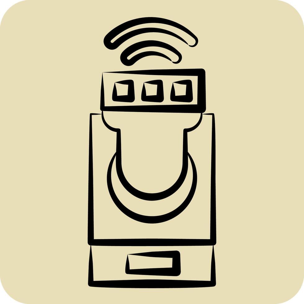Icon Smart lighting. related to Home Security symbol. hand drawn style vector