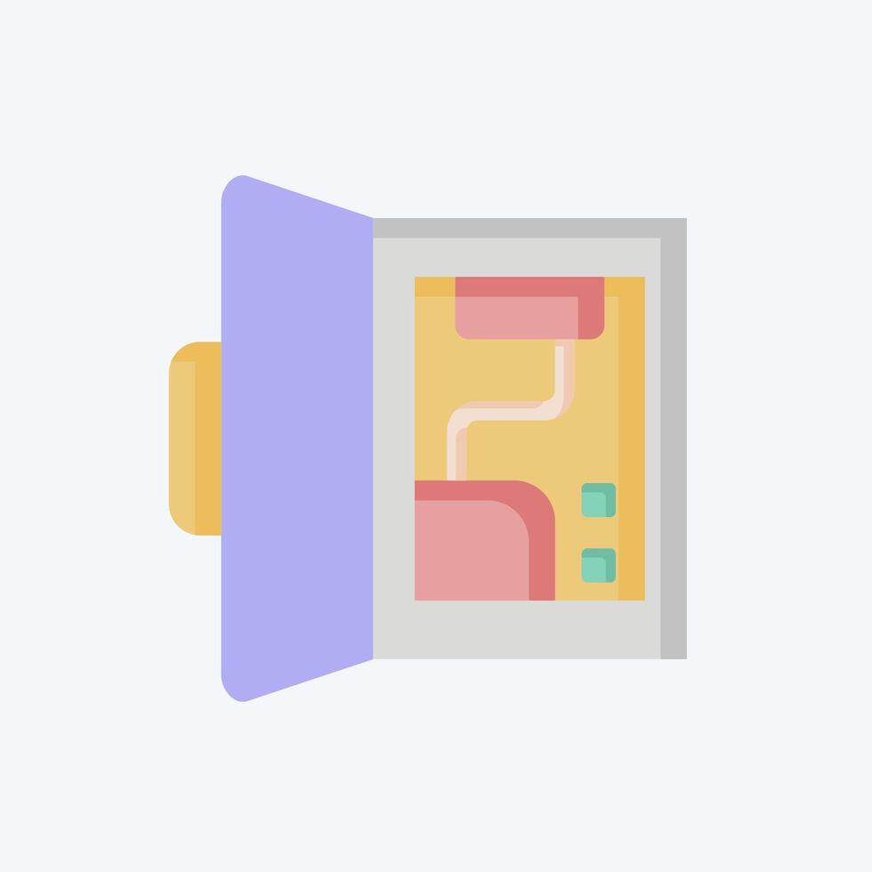 Icon Backup Battery. related to Home Security symbol. flat style vector