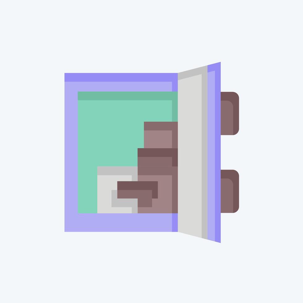 Icon Door Sensor. related to Home Security symbol. flat style vector
