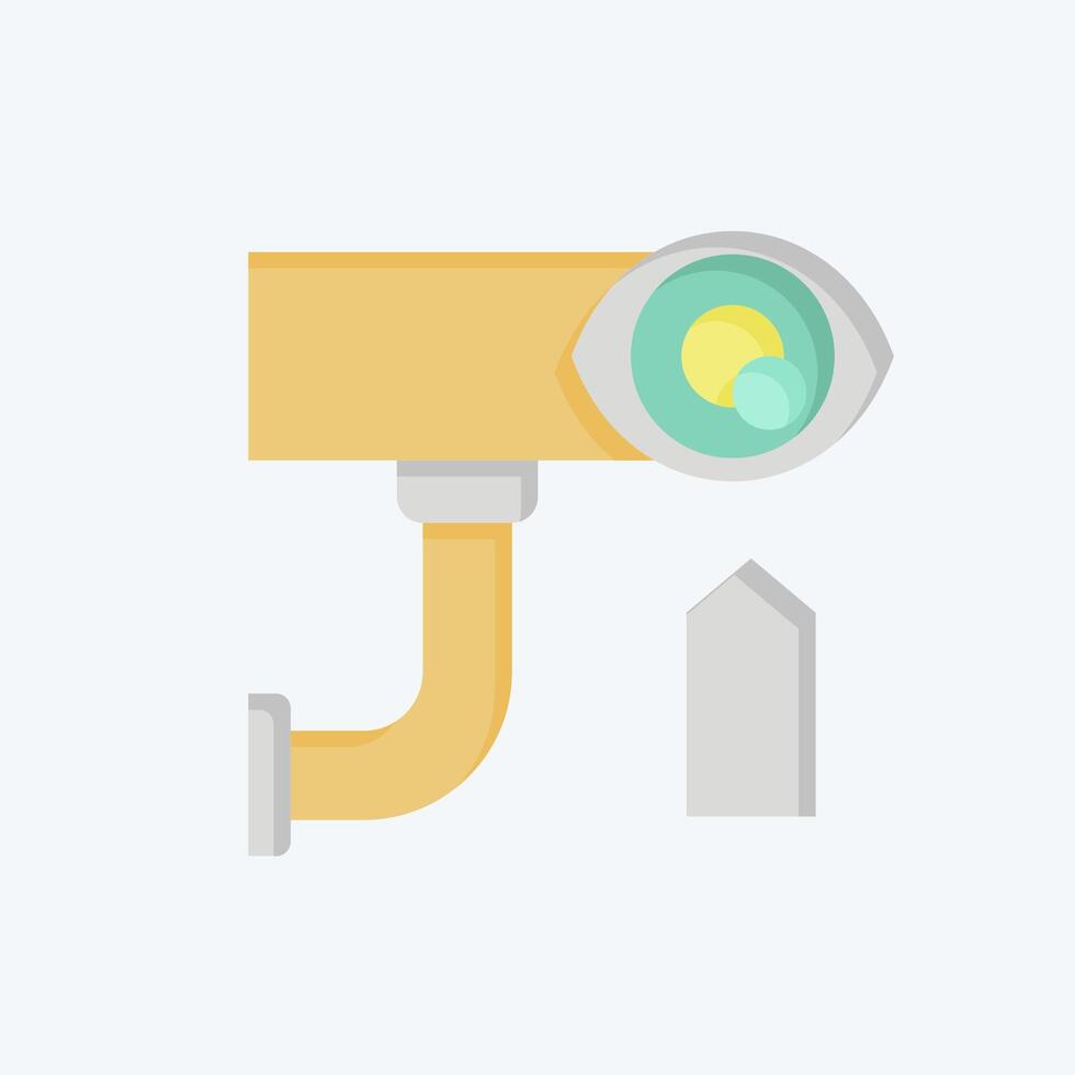 Icon Electronic Surveillance. related to Home Security symbol. flat style vector