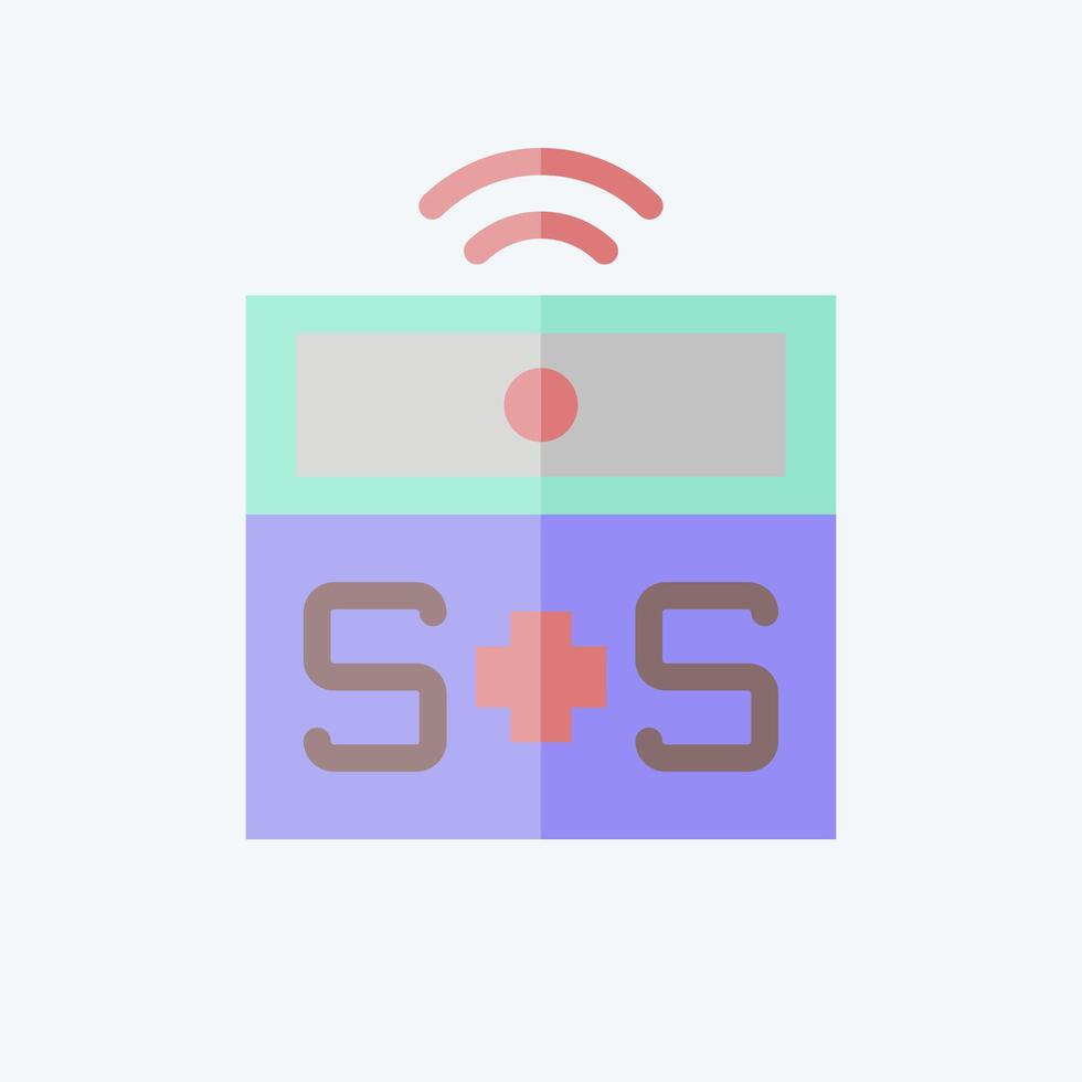 Icon Medical Alert. related to Home Security symbol. flat style vector