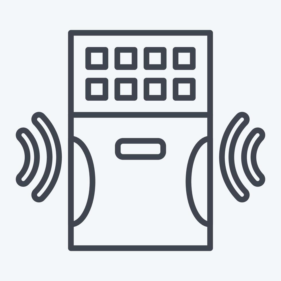 Icon Air Purifier. related to Home Security symbol. line style vector