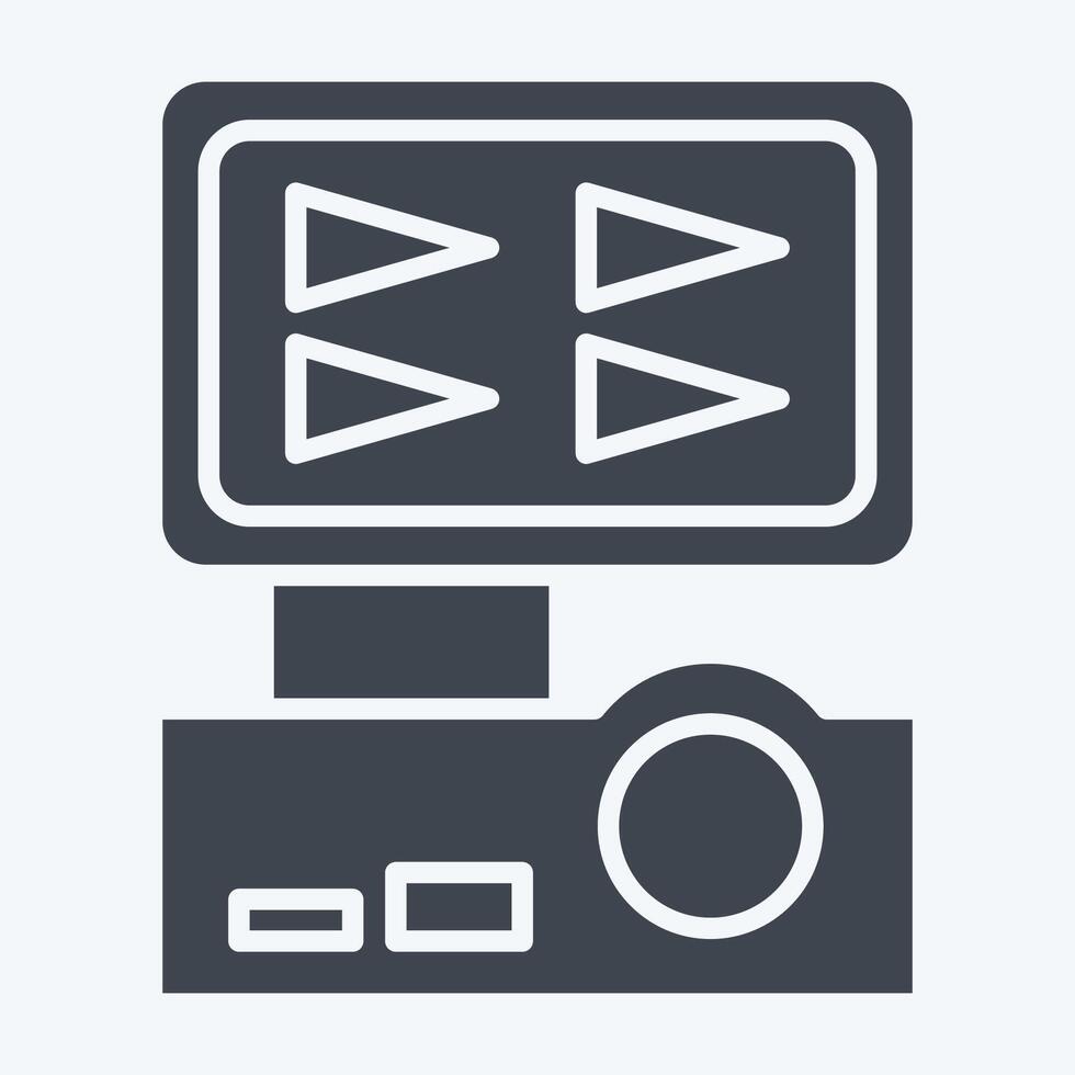 Icon Digital Recorder. related to Home Security symbol. glyph style vector
