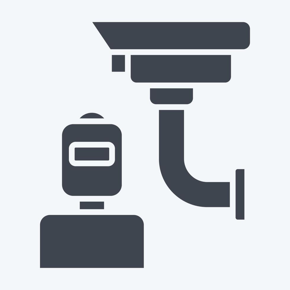 Icon Intrusion. related to Home Security symbol. glyph style vector