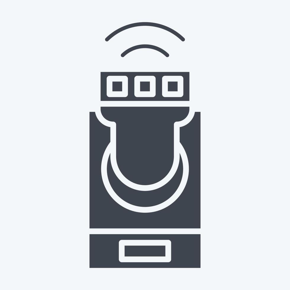 Icon Smart lighting. related to Home Security symbol. glyph style vector