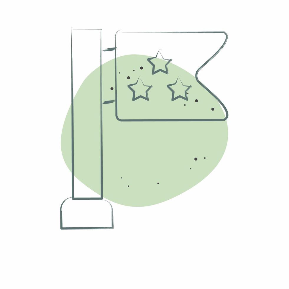 Icon Destination. related to Military symbol. Color Spot Style. design editable vector