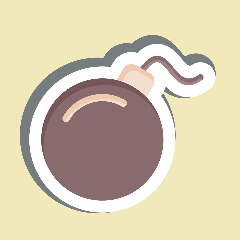 Sticker Bomb. related to Military symbol. design editable vector