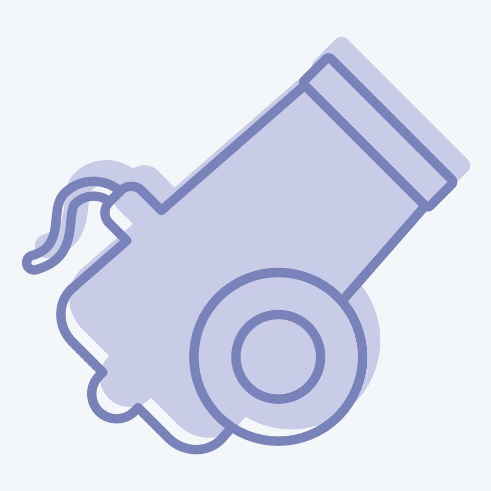 Icon Bullet. related to Military symbol. two tone style. design editable 1 vector