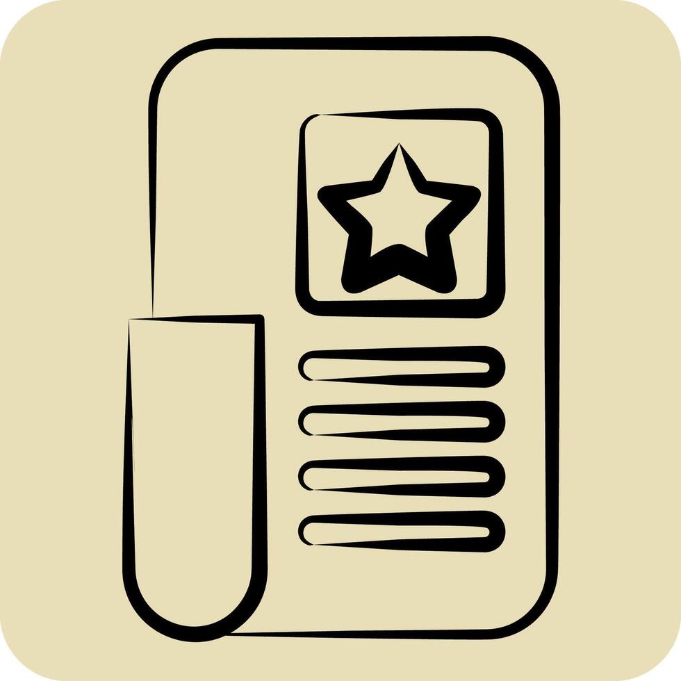 Icon Millitary Helmet 2. related to Military symbol. hand drawn style. design editable vector