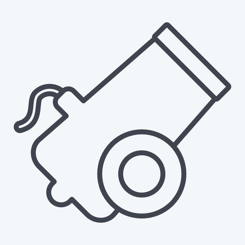 Icon Bullet. related to Military symbol. line style. design editable 1 vector