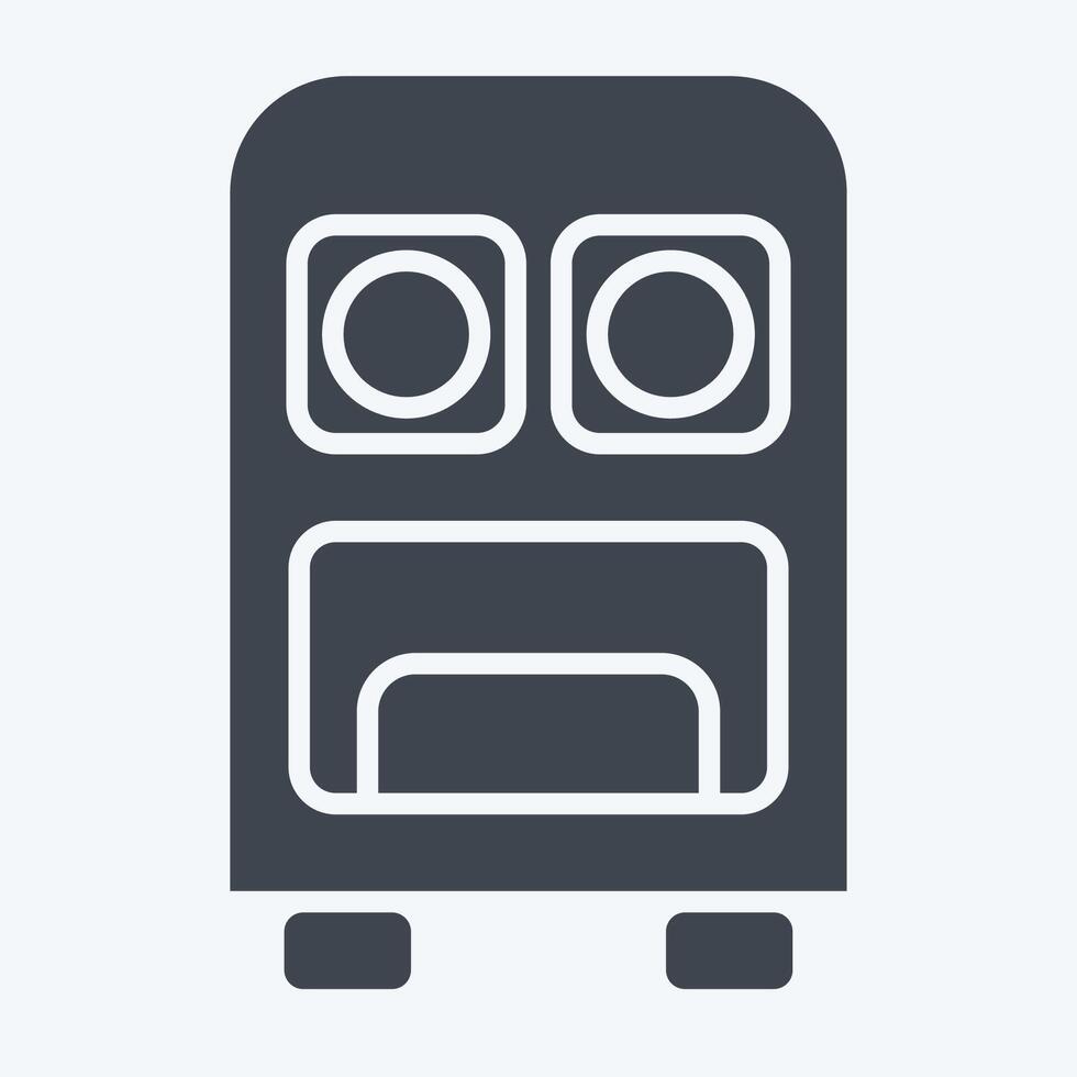 Icon Command Center. related to Military symbol. glyph style. design editable vector