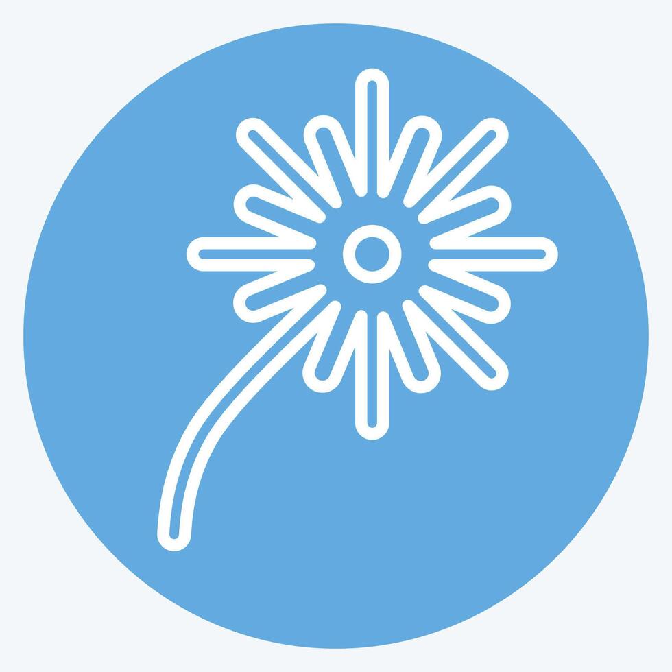 Icon Fire Works. related to Light symbol. blue eyes style. design editable vector