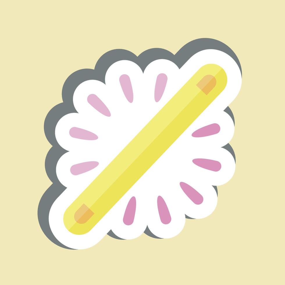 Sticker Neon. related to Light symbol. design editable vector